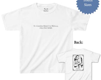 Camiseta infantil de Santa Gianna Beretta Molla / Regalo católico