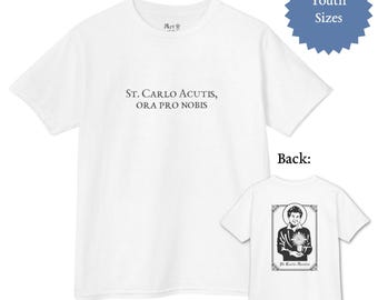 Kids St. Carlo Acutis Catholic Tee | Inspirational Youth Shirt