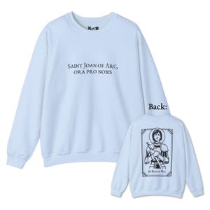 Moletom Santa Joana d&#39;Arc | Gola redonda unissex católica
