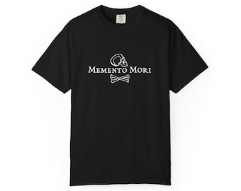 Camiseta Memento Mori | Camiseta com caveira e ossos cruzados | Presente católico | Comfort Colors