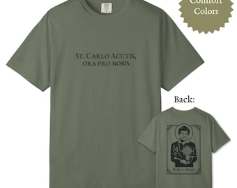 St. Carlo Acutis Comfort Colors T-Shirt | Catholic Gift