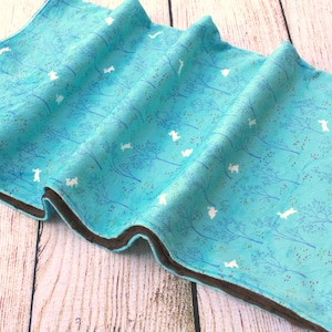Couverture de bébé de lapin et d’arbre minky | Cadeau de douche de bébé | Nouveau cadeau de bébé | Couverture de bébé neutre en matière de genre | Soft Baby Lovey | Souvenir de pépinière