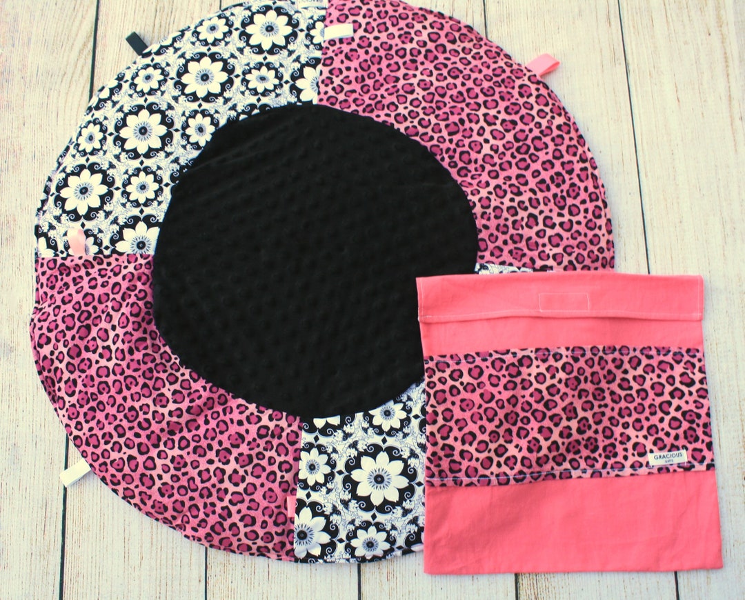 Cute Pink Cat Print Baby Summer Changing Mat / Play Mat