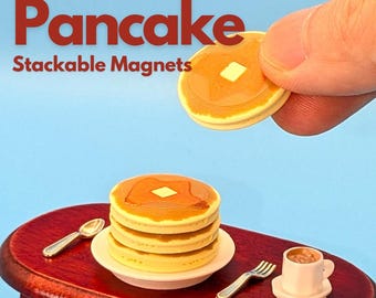 Imanes apilables para panqueques: un juego de imanes para el refrigerador, bonitos y funcionales.