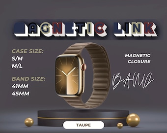 FineWoven Magnetic Link Apple Watch Band: Eco-Friendly, Suede-Like, 41mm/45mm