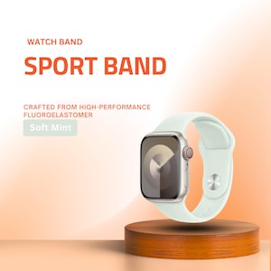 Elastomer sportarmband för Apple Watch: Slitstarkt, mjukt, vardagsträning