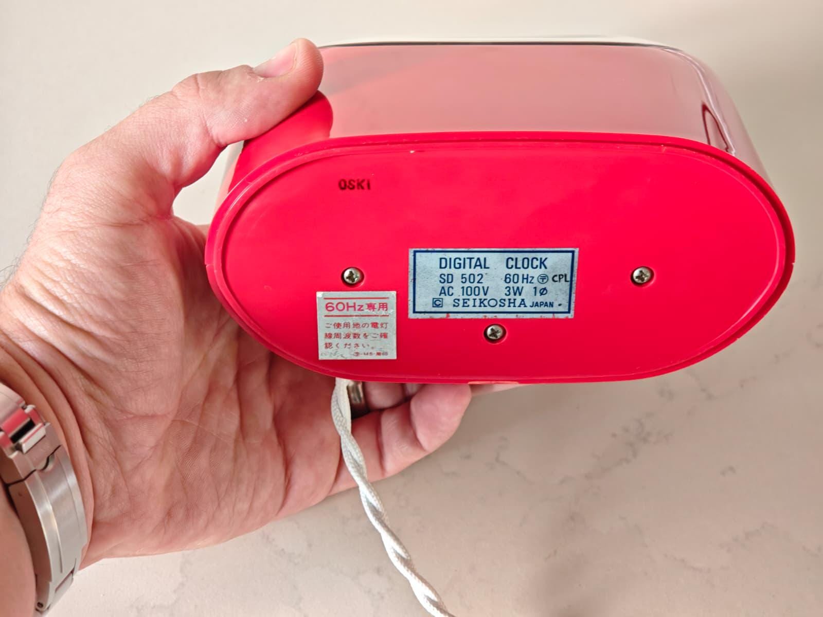 Restored 1970s Seiko Flip Clock SD502 - Glossy Red, US 110V - Etsy