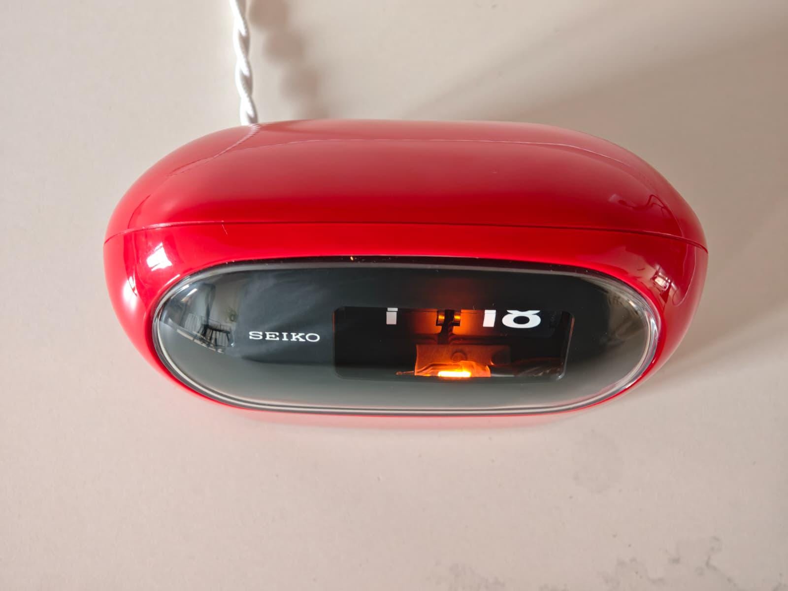 Restored 1970s Seiko Flip Clock SD502 - Glossy Red, US 110V - Etsy