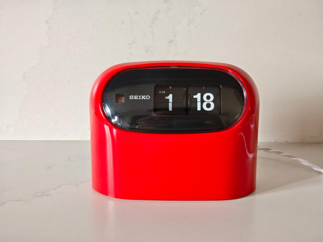 Restored 1970s Seiko Flip Clock SD502 - Glossy Red, US 110V - Etsy