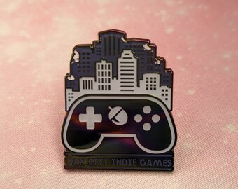 Oak City Indie Games Enamel Pin