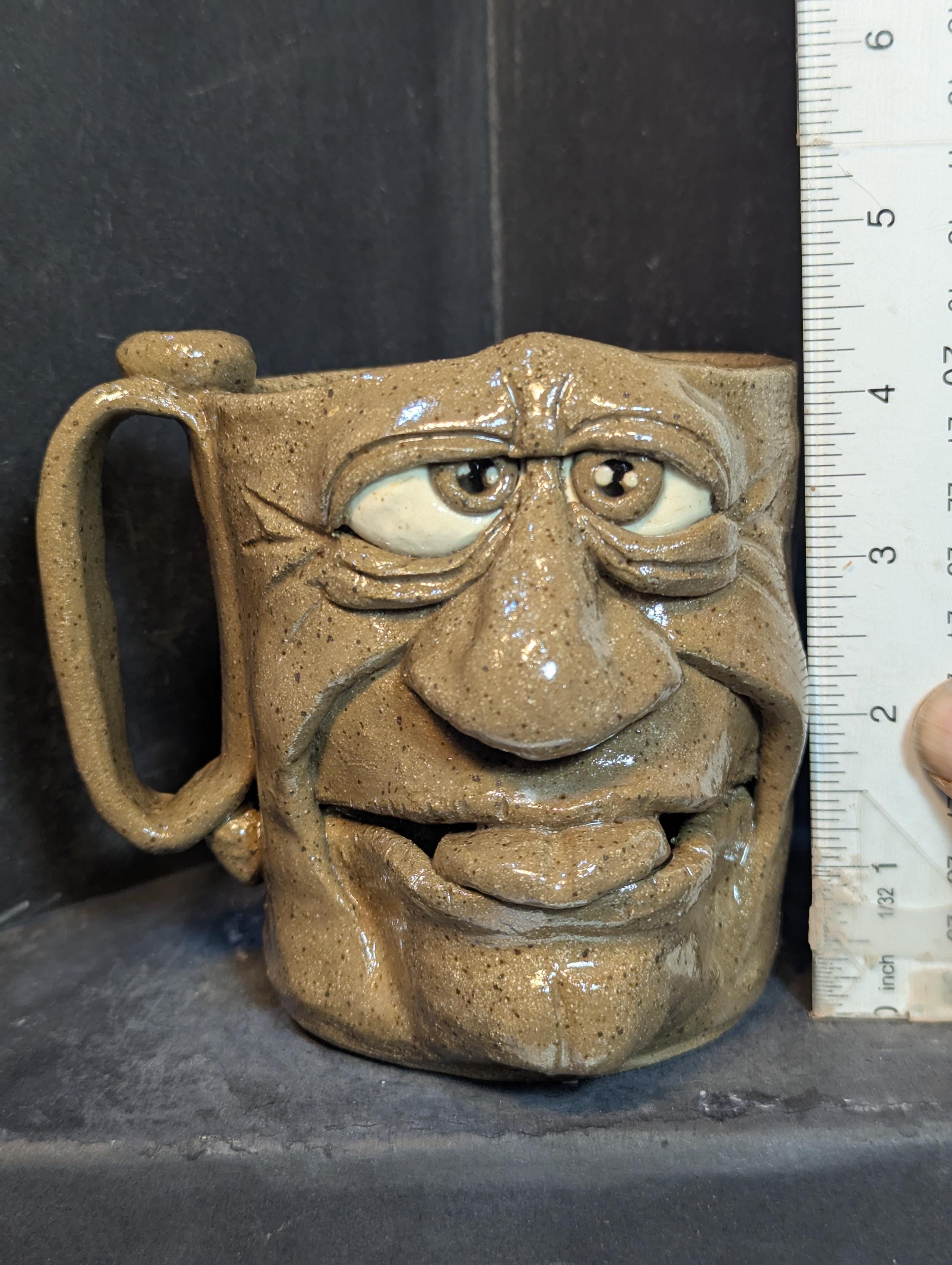Clay face mug - Etsy 日本