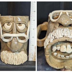 Face Mug fm25S (mouth on bottom see Instagram reel Thad Cox (@GTC artwork)