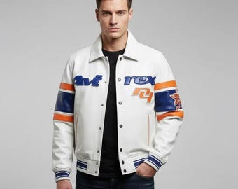 Avirex Limited Edition New York City Series Leather Jacket for Men | Vintage Avirex USA Bomber Jacket