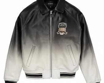 Vintage Avirex USA Gradient Cowhide Leather Bomber Jacket