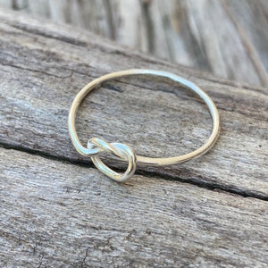 Infinite Silver Ring Love Knot Symbol Jewelry