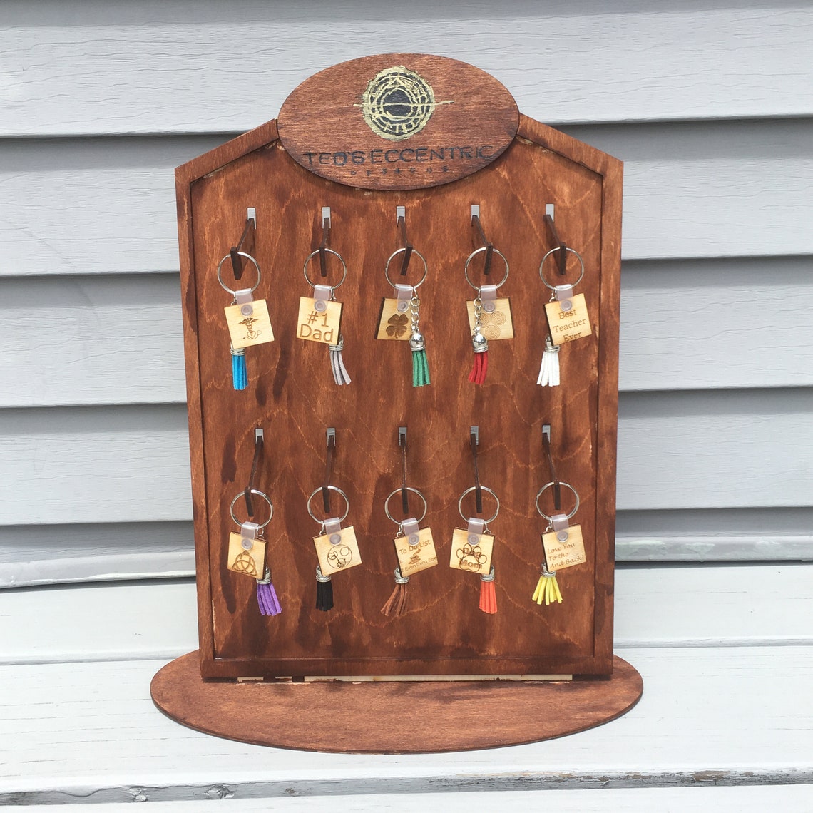 Keychain Laser Cut Display Stand, Keychain Display Stand, Craft Fair