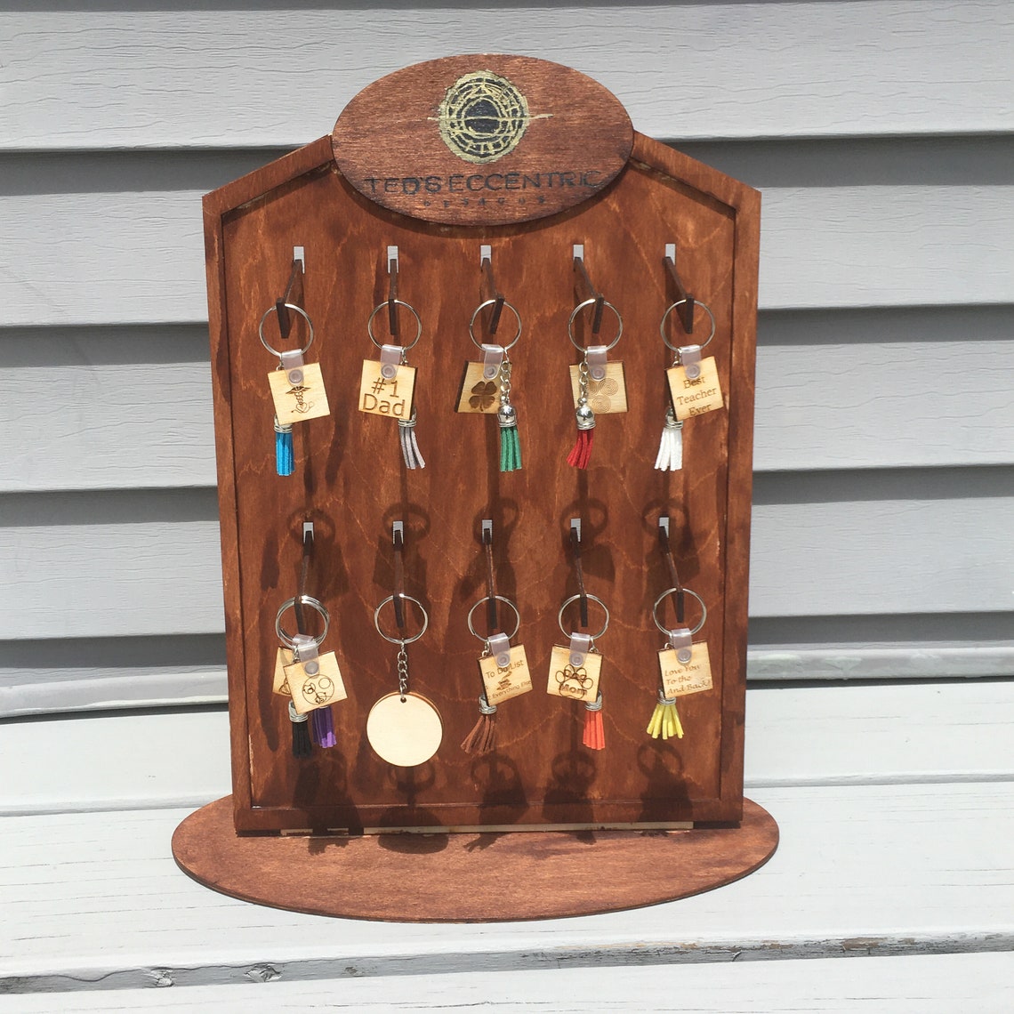 Keychain Laser Cut Display Stand, Keychain Display Stand, Craft Fair