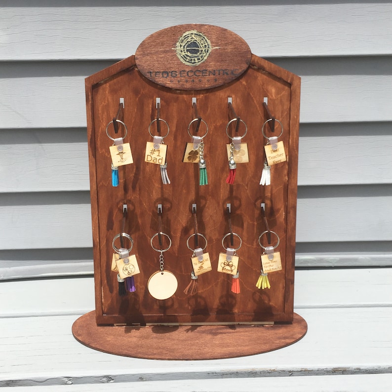 Keychain Laser Cut Display Stand, Keychain Display Stand, Craft Fair