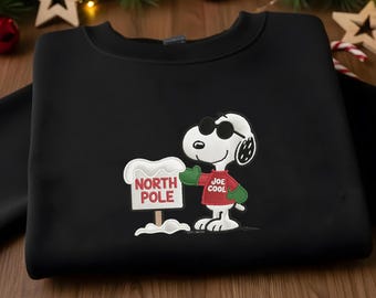 Snoopy Christmas PNG Embroidery Design, Holiday Clipart Machine Embroidery File, Instant Download