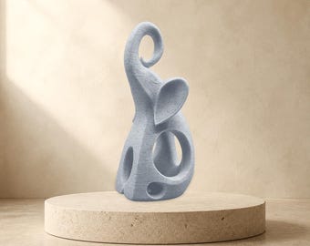 Elefant mit Spiralrüssel – abstrakte Skulptur | moderne Deko | Made in Germany