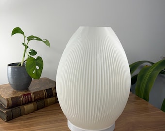 Flame Lamp – 3D Printed Table Lamp 170 x 230 mm – Handmade from PLA – Color Selectable – Modern Design / Bedside Lamp / Table Lamp