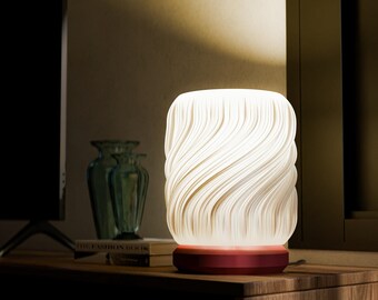 Lamp Drift • Designer table lamp • Modern living room lamp • LED lampshade • Decorative lamp for living room, bedroom, office • Gift idea