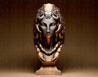 Figura del signo zodiacal Escorpio | Estatua del zodiaco Escorpio | Busto de fantasía | Decoración astrológica | Escultura de Escorpio | Regalo gótico | Bronce negro