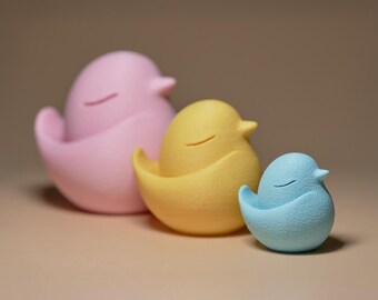 Lindos pollitos de Pascua | Trío de pollitos | Decoración minimalista de Pascua | Decoración primaveral en tonos pastel | Decoración de mesa primaveral | Estilo escandinavo