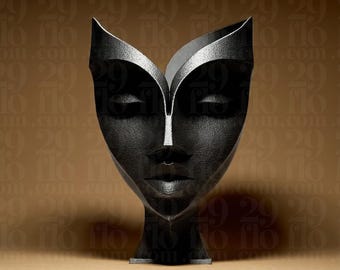 Jarrón con rostro de mujer abstracto | Macetero con cabeza de mujer abstracta | Porta brochas de maquillaje | Organizador de escritorio | Decoración de arte moderno | Portalápices