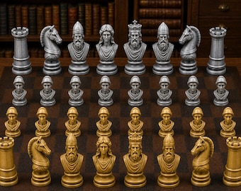 Ancient Greece – Complete 32-Piece Chess Set | Historical Design | Made in Germany