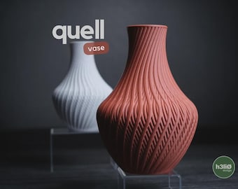 Quell vase | Modern 3D printed vase | Organic flower vase | Designer decor | Minimalist