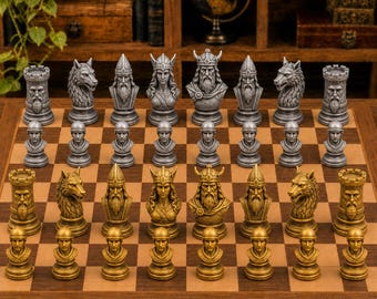 Nordic design – complete 32-piece chess set | Historical design | Made in Germany