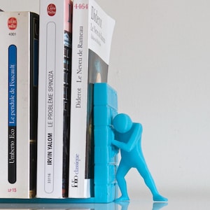 Bookend &quot;PERGAMON D&quot; – Modern bookend in architectural design | Stylish shelf decoration & gift idea for book lovers | Home decor.