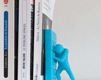 "PERGAMON D" Bookend – Modern bookend in architectural design | Stylish shelf decoration & gift idea for book lovers | Home decor.