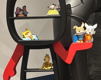 Estantería Tonie de 60 x 40 cm con soportes Toniebox 2 | Estantería infantil | Almacenaje de figuras | Color a elegir. Toniebox 2 II