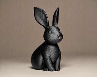 Statuetta di coniglio classica | Scultura di coniglio | Statua decorativa moderna | Collezione Dark Art