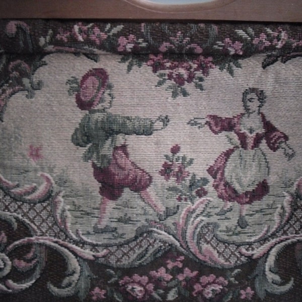 SALE Vintage Tapestry Carpet Bag...Tote