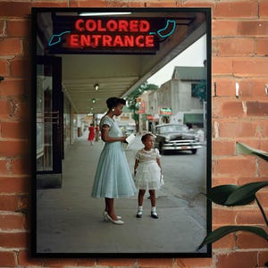 Gordon Parks Wall Art - Segregation Photo Print - Black History Poster - African American Wall Art - Vintage Department Store Photo