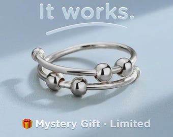 Nail Biting Ring – Stop Skin Picking & Cuticle Biting – BFRB Fidget Ring for Dermatillomania Relief, Anxiety Ring That Actually Works