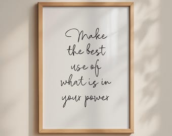 Epictetus Poster, Stoic Wall Art, Greek Philosophy Print, Ancient Wisdom Quote, Minimalist Philosophy Poster, Office Wall Decor