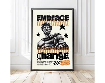 Marcus Aurelius Quote Print, Stoic Philosophy Poster (Digital Download)