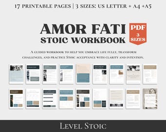 Amor Fati Stoic Workbook: Resilience & Inner Strength (PDF)