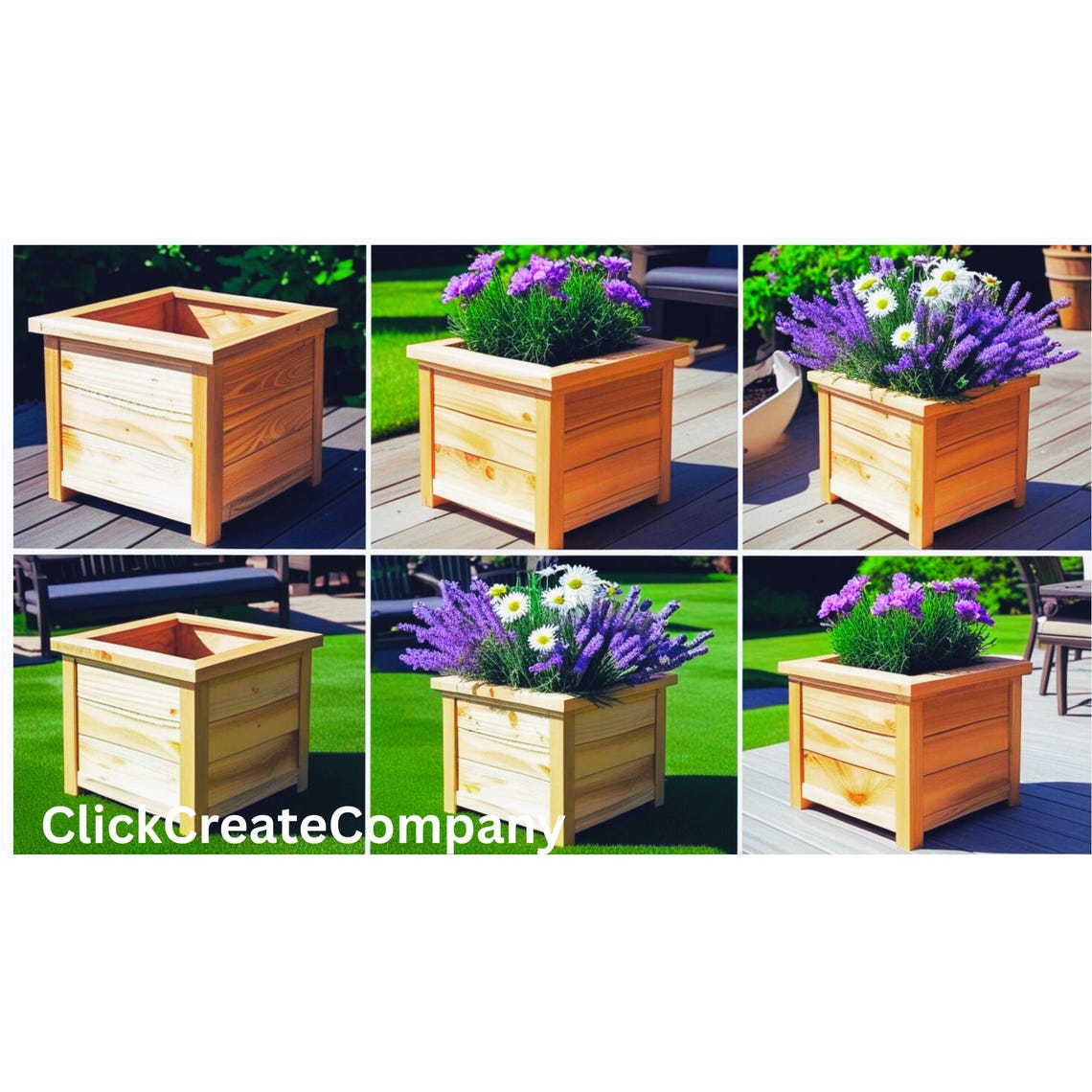 DIY Wood Planter Box Plans: Beginner-friendly Garden Project (PDF Plan ...