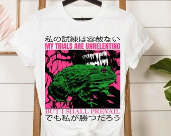 Lustiges Frosch-Grafik-T-Shirt: Retro schrulliges Frosch-Liebhaber-Shirt