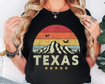 Retro Texas USA Flag T-Shirt: Vintage TX Apparel
