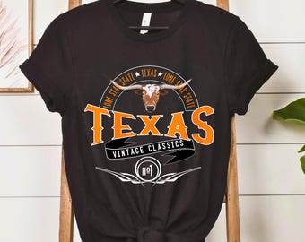 Vintage Classic Texas Lone Star Longhorn T-Shirt, Hoodie, Sweatshirt - Retro TX Apparel