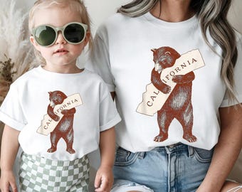 Camiseta retro California Bear: Camisa de algodón West Coast Pride