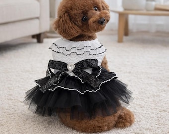 Small Dog Wedding Dress – Elegant Tutu for Puppy, Bridal Outfit for Dogs