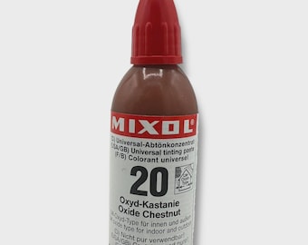 Tinte Mixol Marrón Castaño Botella de 20 ml Líquido de agua o aceite altamente concentrado