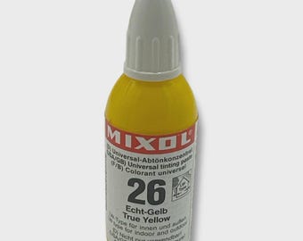 True Yellow '26' Mixol Stainer 20ml Bottle Highly concentrated water or oil liquid